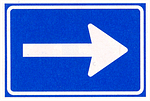 verplichte rijrichting verkeersplein