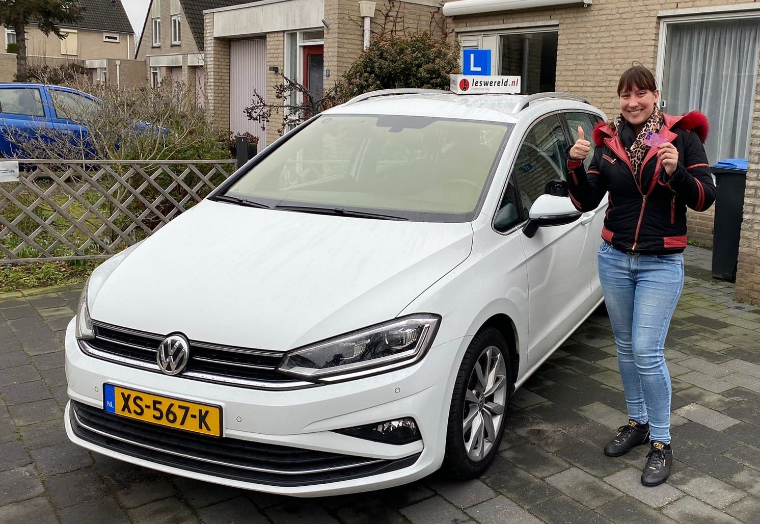 Patty Plugge is de eerste keer geslaagd voor haar rijbewijs