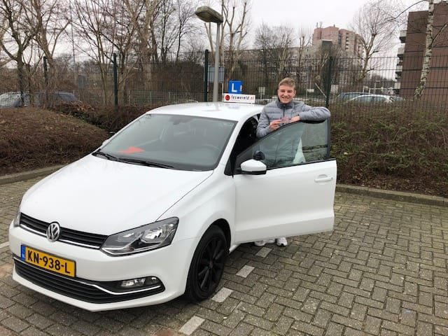 Maurice Vermeulen is de eerste keer geslaagd voor zijn rijbewijs